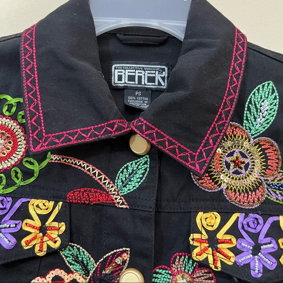 Berek 2 Embroidered Cotton Jacket Sz PS - Picture 4 of 9
